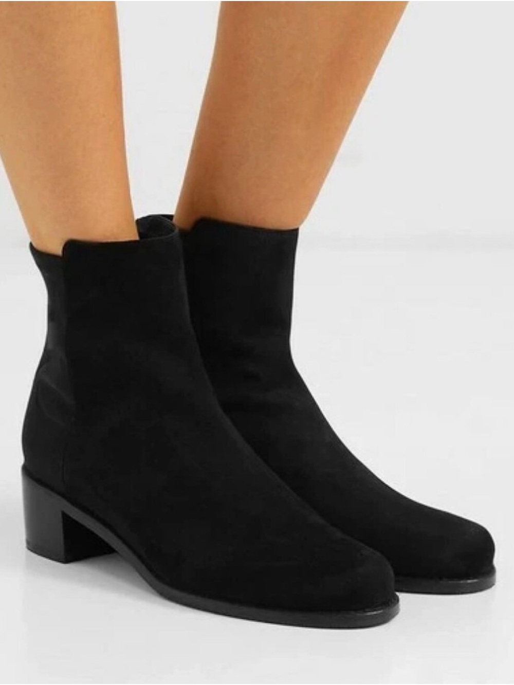 Stuart Weitzman Black Suede Ankle Boot Size 9